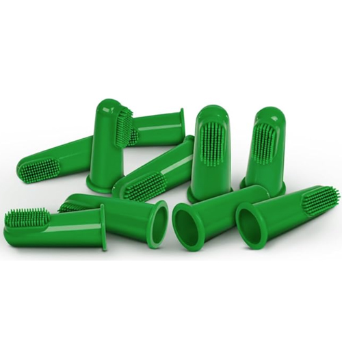 green finger toothbrushes for french bulldogs