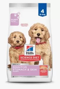 hills science diet puppy food front of pack
